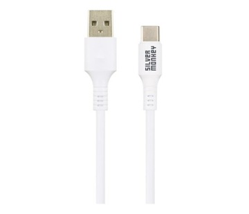 Silver Monkey Kabel USB-A na USB-C 1m Biały