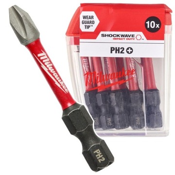 MILWAUKEE BIT UDAROWY KOŃCÓWKA SHOCKWAVE PH2 50mm