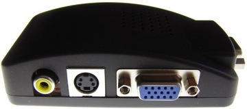 Конвертер VGA в ВИДЕО ТВ S-ВИДЕО ПК RGB 1280x1024