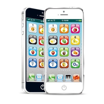 Pretend Phones Baby Kid Развивающая игрушка для мобильного телефона «Играй и учись», белый