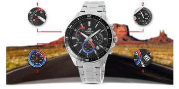 Zegarek Męski CASIO EDIFICE EFR-552D-1A3 + BOX, CASIO, EFR-552D-1A3VUDF.454