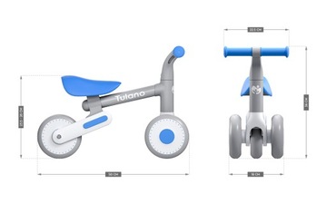 ВЕЛОСИПЕД-БАЛАНС для ребенка TULANO Scout 20 Синий ходунки.