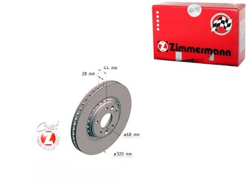 ZIM470.2438.20 TARCZE HAMULCOWE 2SZT. RENAULT LAGU
