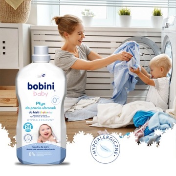 Bobini Baby Hipoalergiczny Płyn do prania dla dzieci Kolor Biel 5,4l 75prań