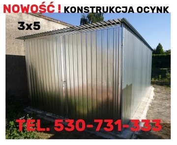 Garaż blaszany 3x5 BLASZAK BUDOWA Garaże blaszane