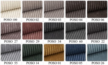 Образцы ткани для углового дивана, кресла, пуфа - Книга выкроек