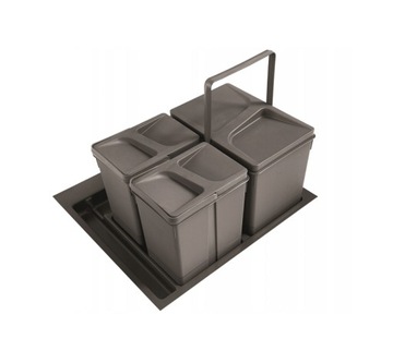 Sortownik na odpady HAFELE UNICO 50 1X15L + 2X7L