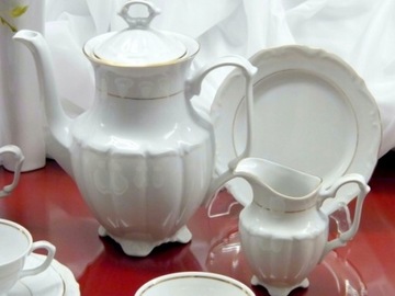 B014 GOLD LINE Блюдо для соуса МАРИЯ ТЕРЕЗА ФАРФОР