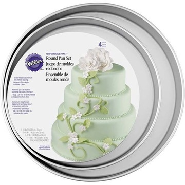 Wilton Zestaw 4 Form do Tortu Piętrowego