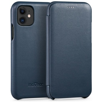 Pouzdro na iPhone 11 book slim case Tmavě modré Movear