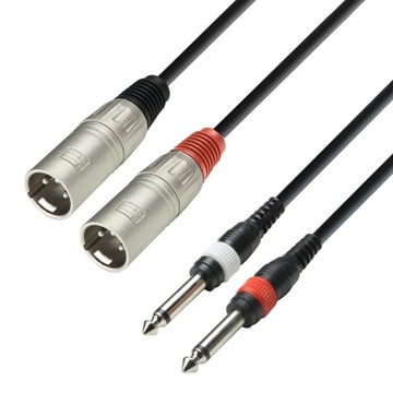 ADAM HALL K3TMP KABEL AUDIO 2x XLR - 2x JACK 3m