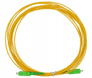 KABEL PRZEWÓD ŚWIATŁOWODOWY ŚWIATŁOWÓD PATCHCORD SC/APC-SC/APC SIMPLEX 3M