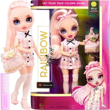 RAINBOW JUNIOR HIGH LALKA BELLA PARKER 22 CM AKCESORIA