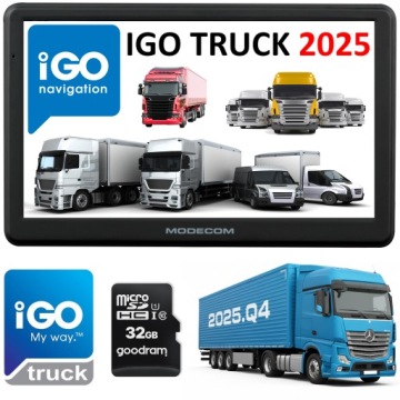 5" navigace pro nákladní automobily Igo Primo Truck Tir Bus nejnovější mapy Igo 2025