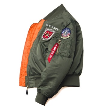 2023 winter top gun bomber flight jacket varsity t