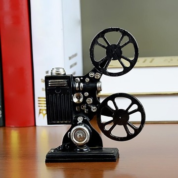 Ретро Стиль Кинопроектор Модель Украшение Старая Мода Витрина Реалист