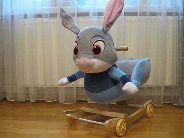 Качалка-качалка RABBIT RIDE-OVER, на ШЕСТКАХ и КОЛЕСАХ 2в1!