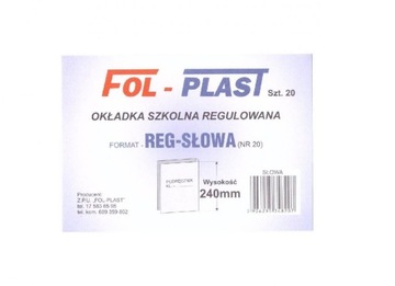 Okładka regulowana szkolna 240*335mm NR. 20 20 SZT