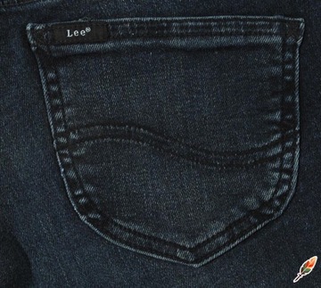 LEE spodnie LOW blue JEANS skinny LYNN W28 L33