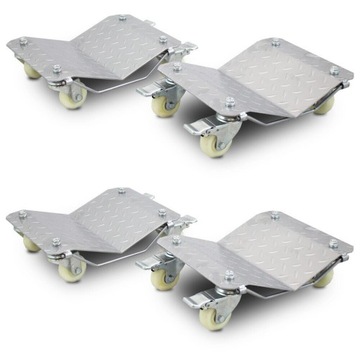 Маневренные тележки для 4 автомобилей массой 680 кг.