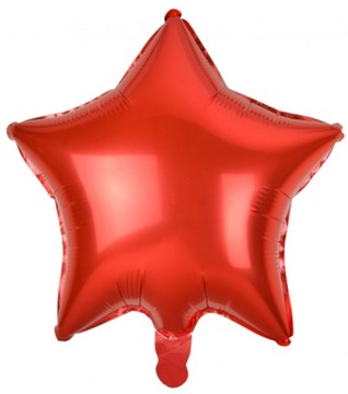 Balon foliowy Gwiazdka Czerwona Party 48 cm
