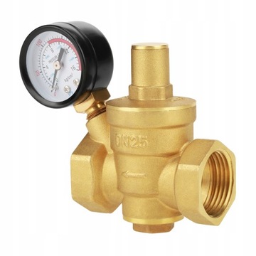 РЕДУКТОР ДАВЛЕНИЯ ВОДЫ С МАНОМЕТРОМ 17мм РЕГУЛЯТОР DN25