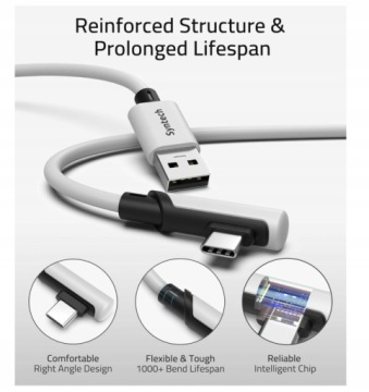 КАБЕЛЬ SYNTECH 5M USB-A USB-C, СОВМЕСТИМЫЙ С META QUEST 2 / 3 / PRO / PICO 4