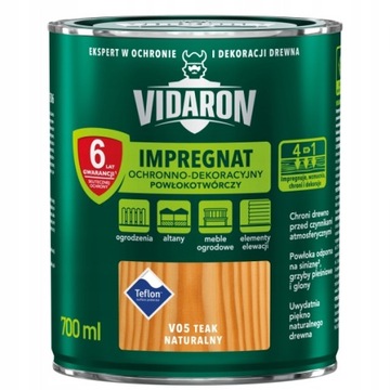 VIDARON IMPREGNAT Powłokot 4,5L V05 TEK NATURALNY