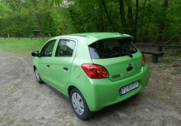 Mitsubishi Space Star Hatchback 5d 1.0 71KM 2014 Mitsubishi Space Star maly tani niezawodny ekonomiczny z KLIMATYZACJA, zdjęcie 3