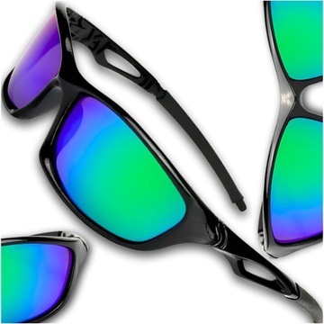 Polaryzacyjne okulary lustrzanki przeciwsłoneczne męskie sport filtr UV400