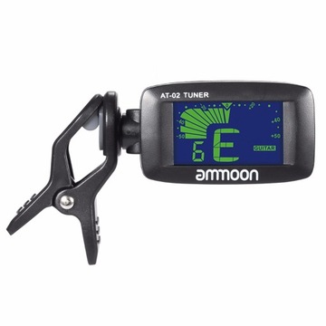 Электрический тюнер ammoon AT-02, три цвета на клипсе