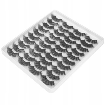 20 пар многоразовых накладных ресниц.