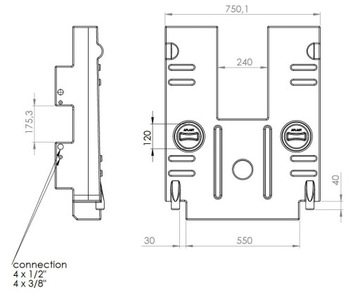 Резервуар для грязной воды Ducato Boxer 75л Новая улучшенная модель Aplast