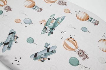 ХЛОПКОВАЯ ПРОСТЫНЬ ДЛЯ КОЛЯСКИ, ГОНДОЛИ, ЛЮЛЫЧКИ, РАЗЛИЧНЫЕ, УНИВЕРСАЛЬНЫЕ УЗОРЫ