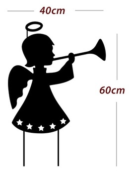 Ангел РОЖДЕСТВЕНСКИЙ УКРАШЕНИЕ НА НАКЛЕЙКУ, металл