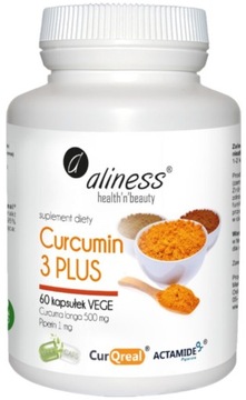 CURCUMIN C COMPLEX KURKUMINA + PIPERYNA Aliness WĄTROBA Alergie Krążenie