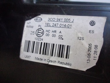 SVĚTLO LEVÝ SVĚTLOMET VW PASSAT B6 3C0 04-10
