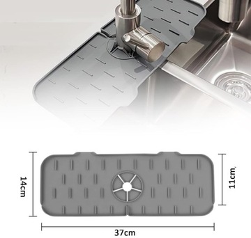 СИЛИКОНОВЫЙ КОВрик КОВрик ДЛЯ МОЙКИ СЛИВ ПОД КУХНЕЙ ЛЕНТА ДЛЯ КРАНА ДЛЯ РАКОВИНЫ ТЕМНО-СЕРАЯ
