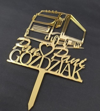 Грузовик Topper TIR с ИМЯ, золотое зеркало