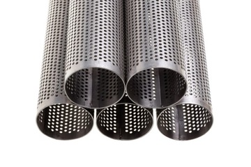 Перфорированная труба из нержавеющей стали диаметром 60 мм | 2 дюйма | 60,3x1,2 мм | 50 см ИНОКС