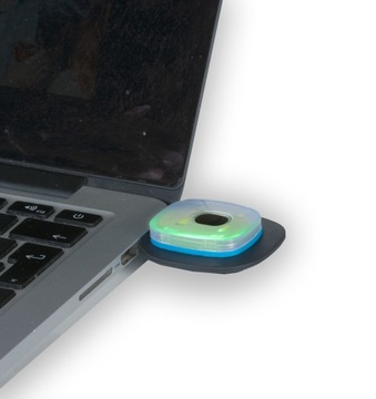 Зимняя шапка со светодиодным фонариком, USB-зарядка, Желтая