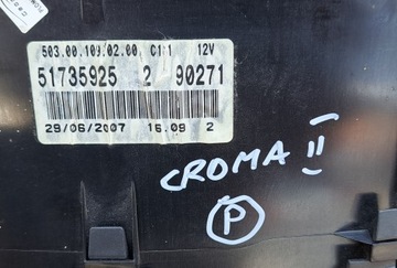 FIAT CROMA II 1.9 JTD PŘÍSTROJOVÁ DESKA BUDÍKY 51735925