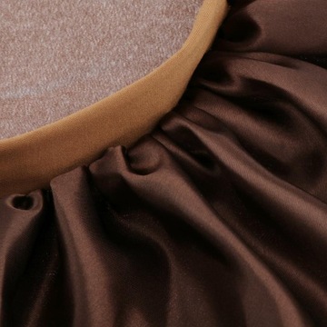 Satynowa elastyczna czapka z szerokim paskiem do spania