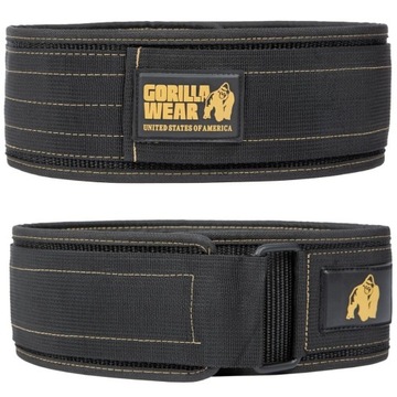 NYLONOWY PAS TRENINGOWY NA SIŁOWNIE ELASTYCZNY GORILLA WEAR M/L