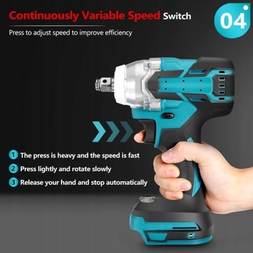 DRILLPRO 18V 520NM АККУМУЛЯТОРНЫЙ УДАРНЫЙ КЛЮЧ