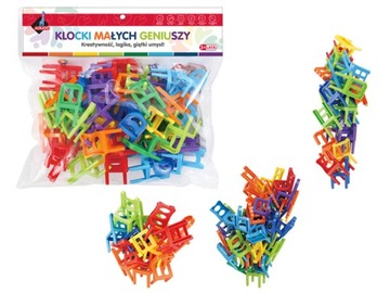 Klocki - puzzle krzesełka