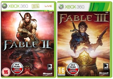 Zestaw Fable 2 + 3 XBOX 360 po Polsku PL