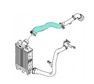 HORNÍ PŘÍVOD TURBO INTERCOOLER TRUBKA RENAULT KADJAR CAPTUR I 1.3 TCE