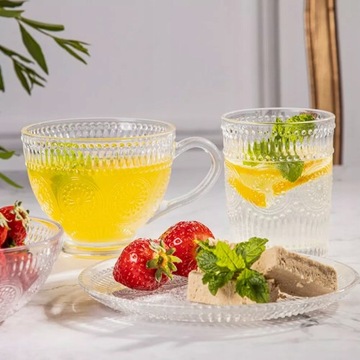 ТАРЕЛКИ ДЕСЕРТНЫЕ ДЛЯ ТОРТА, 6 ШТ, СТЕКЛО
