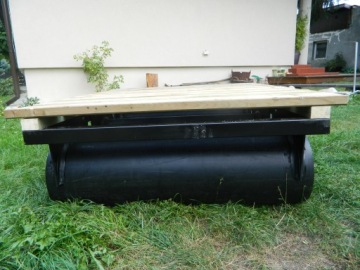 Поплавок для наведения мостов, диаметр 400 мм, длина 3 м.